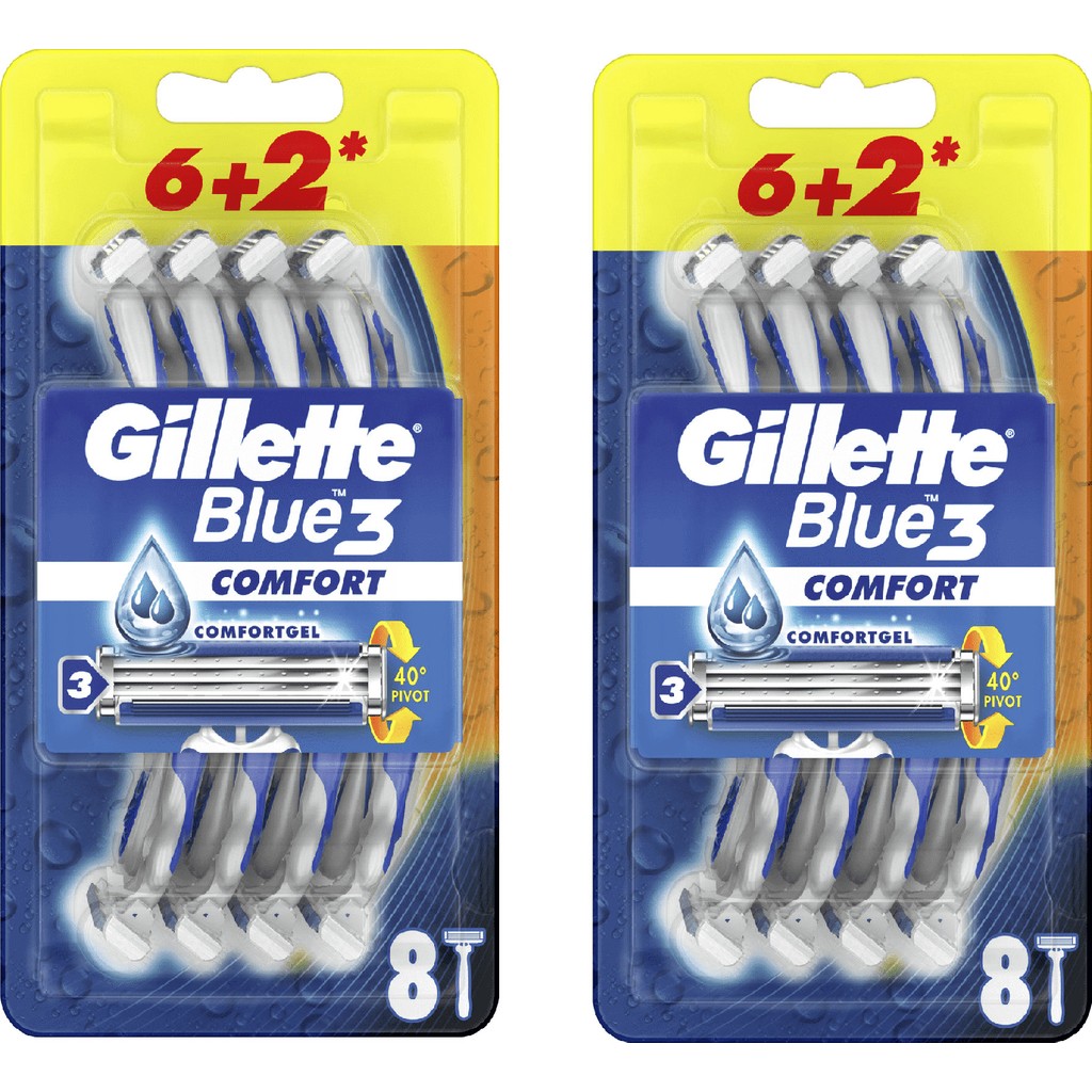 Gillette Blue3 Comfort Kullan-At Tıraş Bıçağı 8'li 2 Adet Diğer Fiyatı