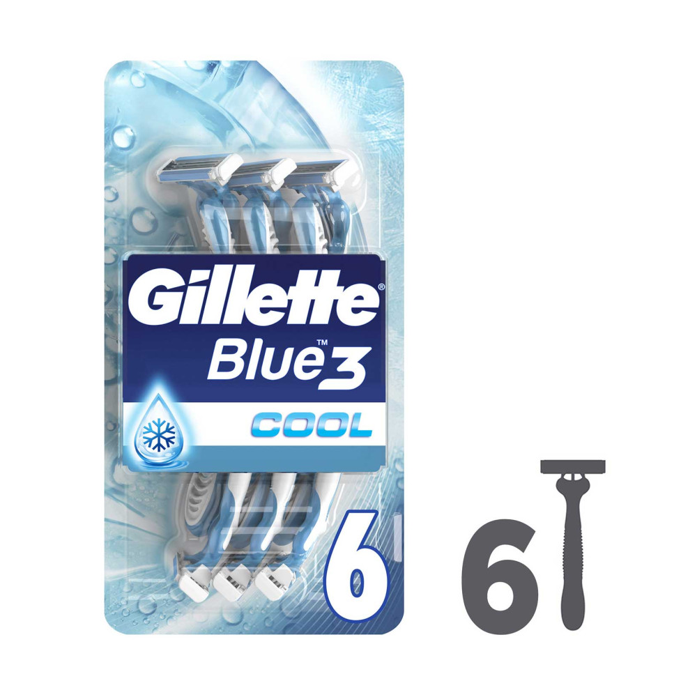 Gillette Blue3 Cool Tıraş Bıçağı 6'lı Blister
