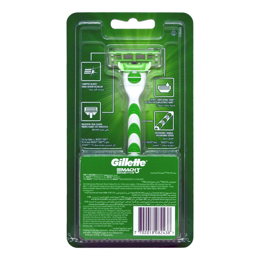 Gillette Mach 3 Tıraş Makinesi 1 up Sensitive