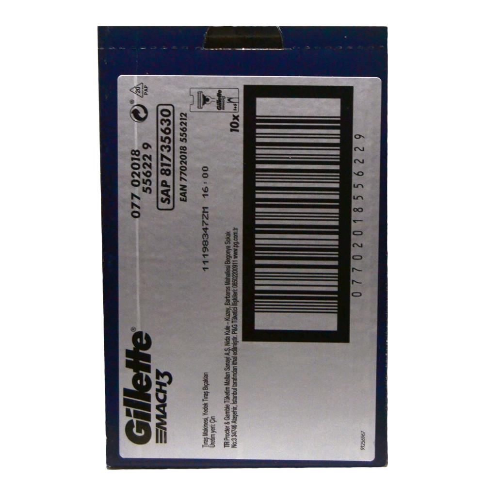 Gillette Mach 3 Tıraş Makinesi + 5 Yedek Bıçak