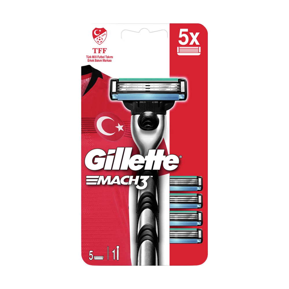 Gillette Mach 3 Tıraş Makinesi + 5 Yedek Bıçak Tıraş Makineleri Fiyatı