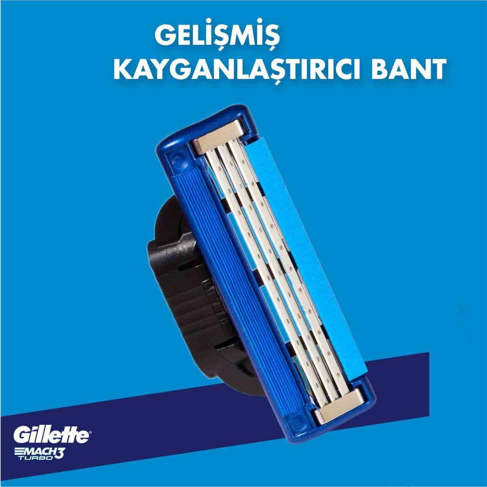 Gillette Mach 3 Turbo Yedek Tıraş Bıçağı 5'li