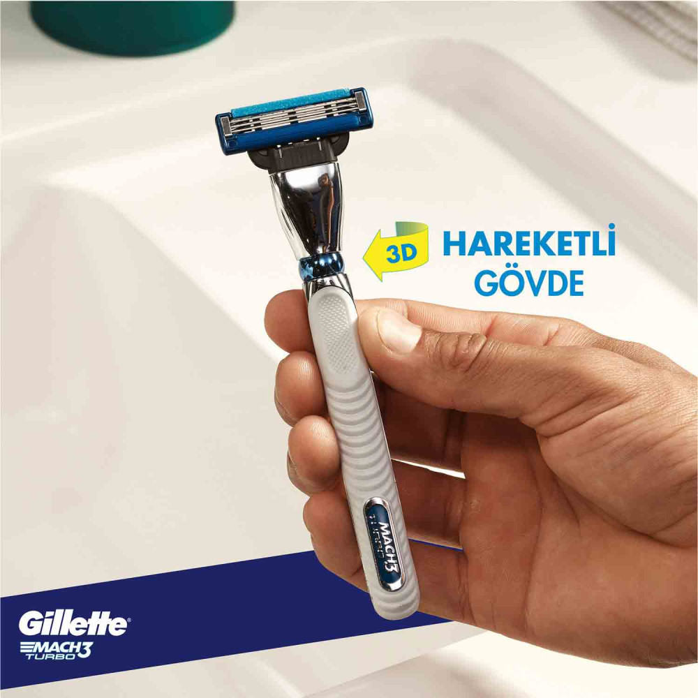 Gillette Mach 3 Turbo Yedek Tıraş Bıçağı 5'li