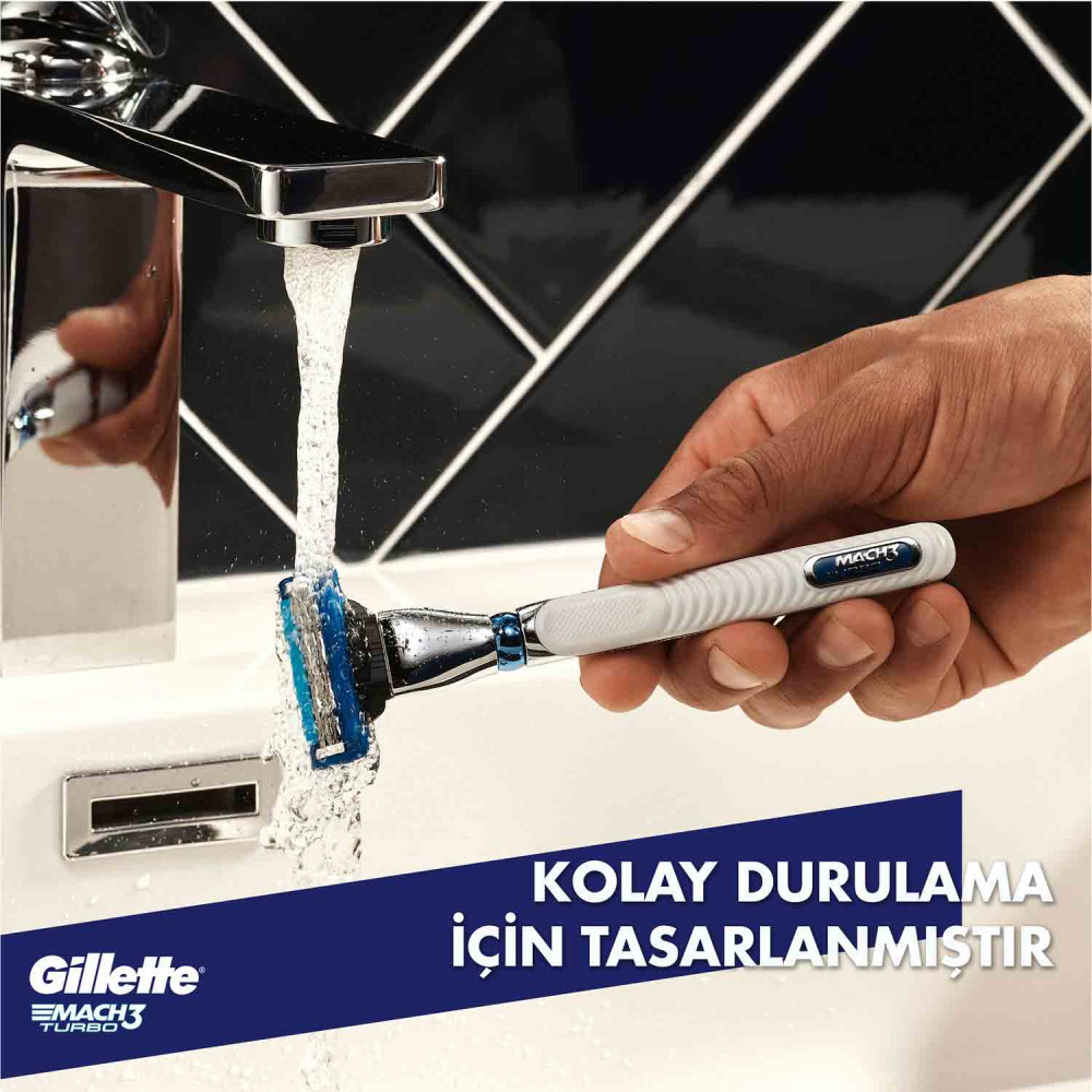 Gillette Mach 3 Turbo Yedek Tıraş Bıçağı 5'li