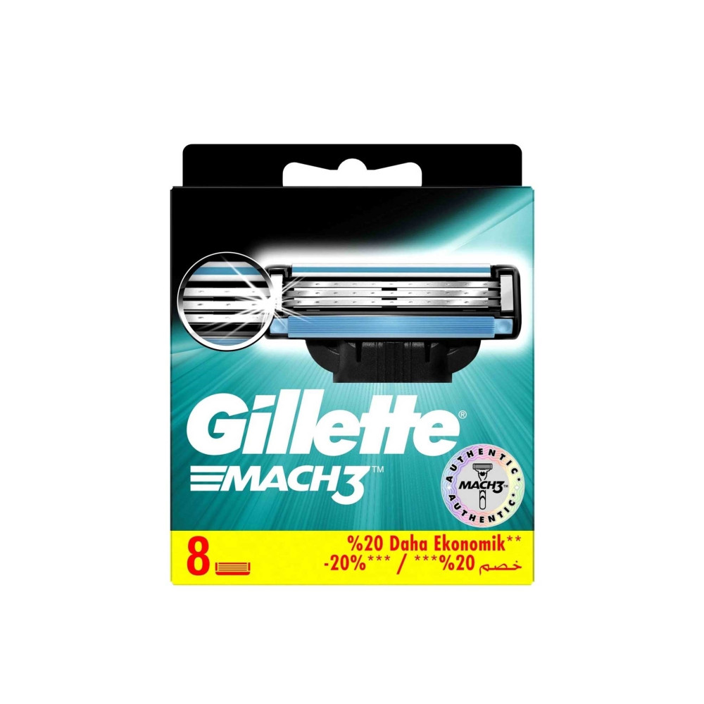Gillette Mach 3 Yedek Tıraş Bıçağı 8'li