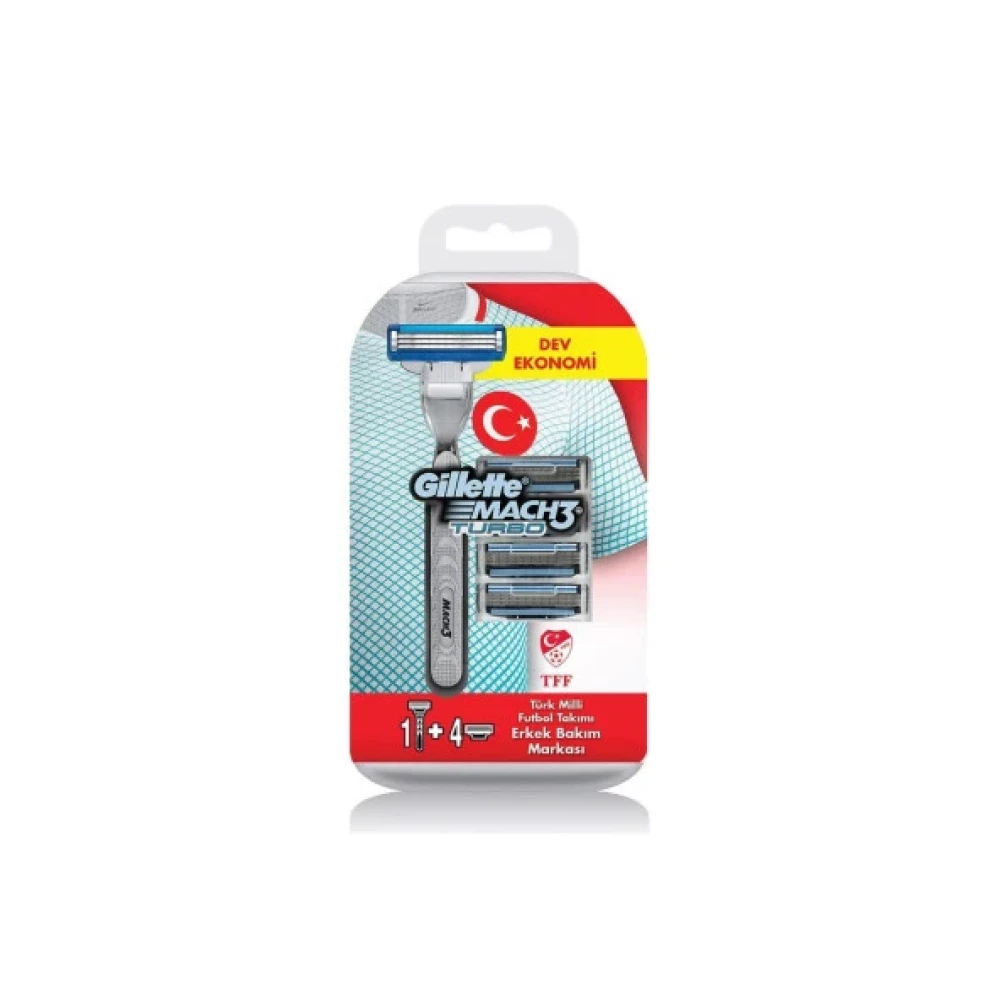 Gillette Mach3 Turbo Milli Takim Ozel Paketi Tiras Makinesi Tıraş Bıçağı ve Yedekleri Fiyatı