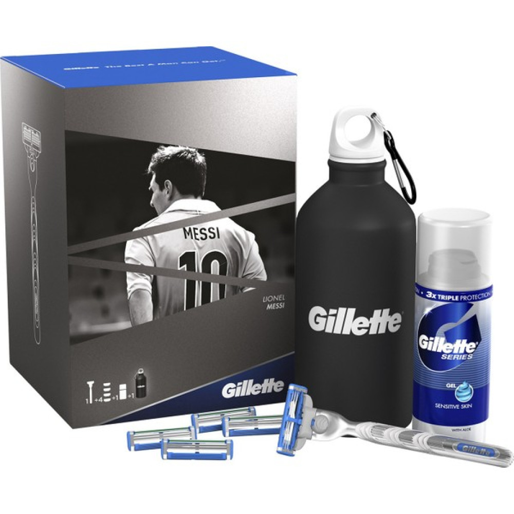 Gillette Mach3 Turbo Tıraş Makinesi + 4'lü Tıraş Bıçağı + 75 ml Tıraş Jeli (Matara Hediyeli!) Tıraş Makineleri Fiyatı