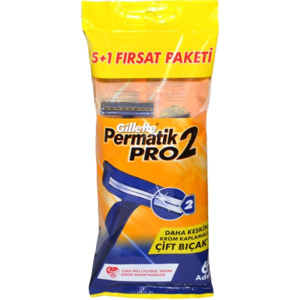 Gillette Permatik Pro2 Tıraş Bıçağı 6'lı Poşet 7702018603237 Tıraş Bıçağı Tıraş Makineleri Fiyatı