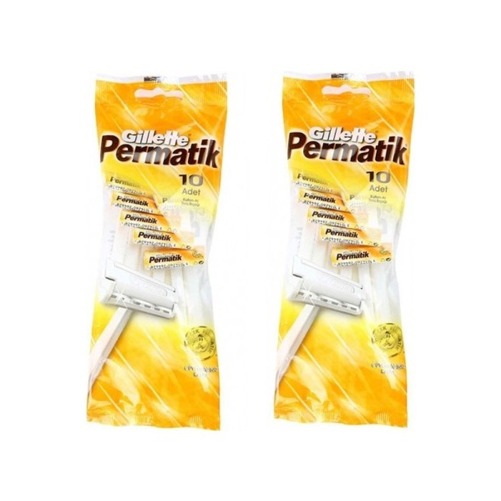 Gillette Permatik Tıraş Bıçağı 10'Lu Poşet X 2 Adet Tıraş Bıçağı ve Yedekleri Fiyatı