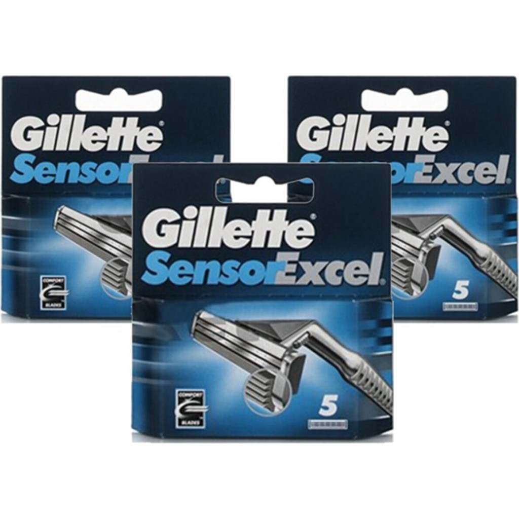 Gillette Sensor Excel 5'Li Yedek Tıraş Bıçağı 3 Paket 15 Adet Hassas Cilt Dostu Kullanım - 1 Diğer Fiyatı