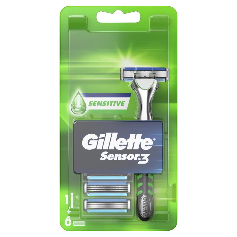 Gillette Sensor Tıraş Makinesi + 6 Yedek Bıçak Sensitive Tıraş Makineleri Fiyatı