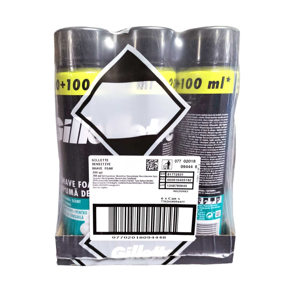 Gillette Tıraş Köpüğü 300 ml Hassas