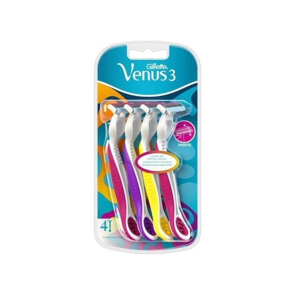 Gillette Venüs 3 4lü Kullan At Tıraş Bıçağı Ağda Ürünleri ve Makineleri Fiyatı