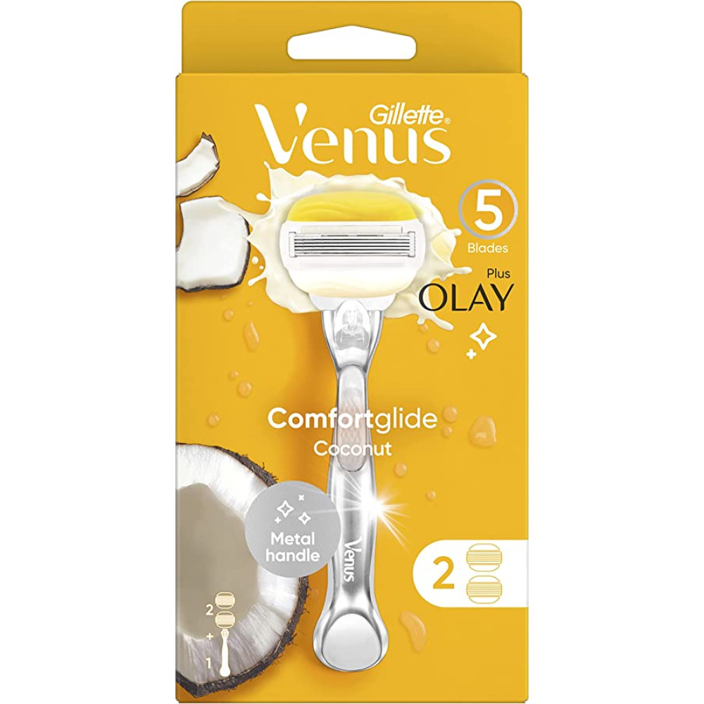 Gillette Venus Comfortglide Olay Kadın Tıraş Makinesi 2 Yedekli Tüy Temizleme Makineleri Fiyatı