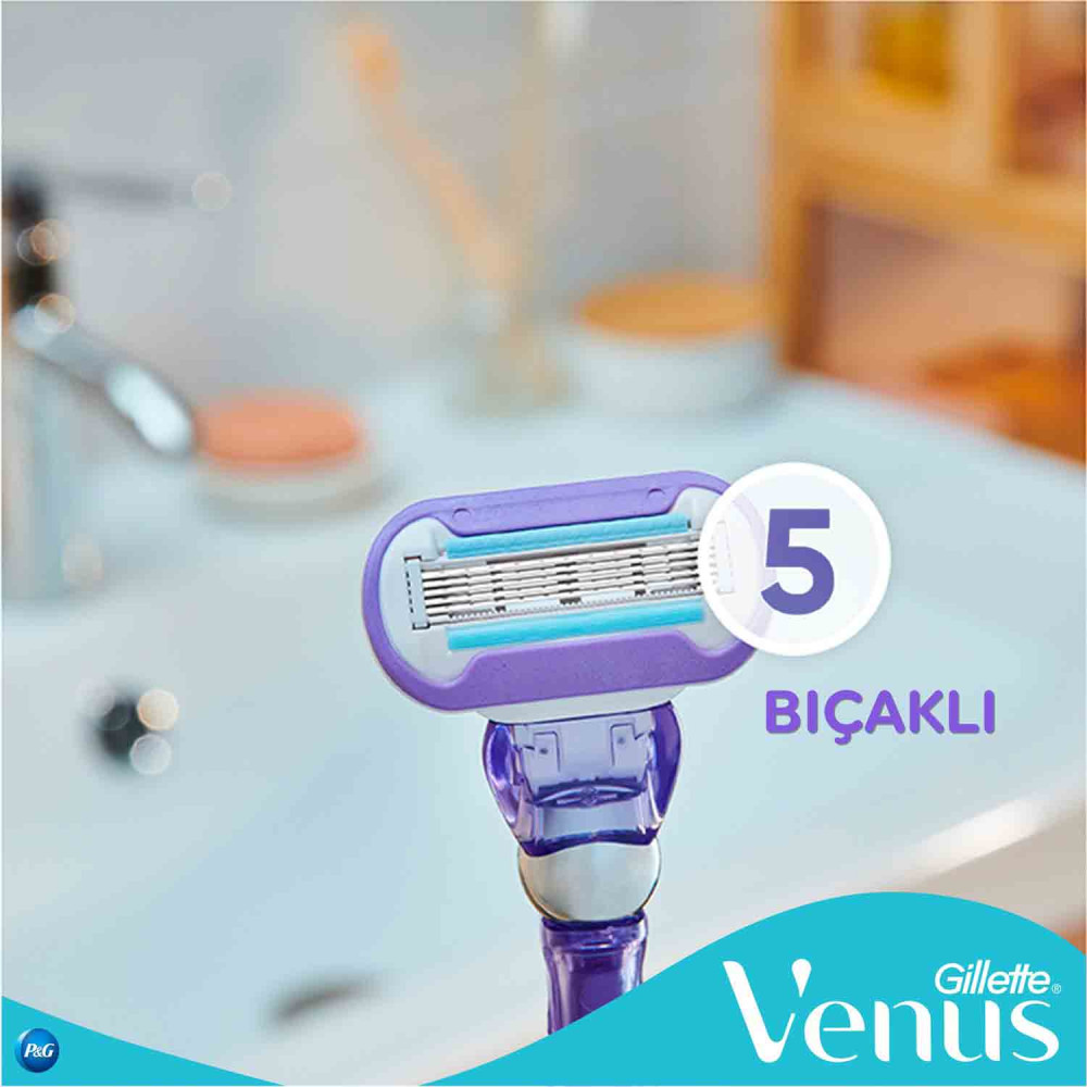 Gillette Venüs Delux Smooth Swirl Tıraş Makinesi + 3 Yedek Bıçak
