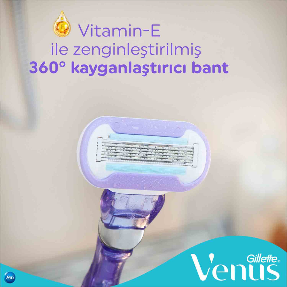 Gillette Venüs Delux Smooth Swirl Tıraş Makinesi + 3 Yedek Bıçak