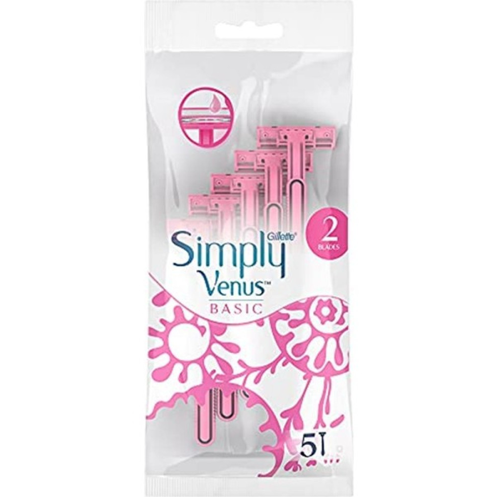 Gillette Venus Gillette Simply Venus 2 Basic Kadın Kullan At Tıraş Bıçağı 5'li Tıraş Bıçağı Tıraş Makineleri Fiyatı