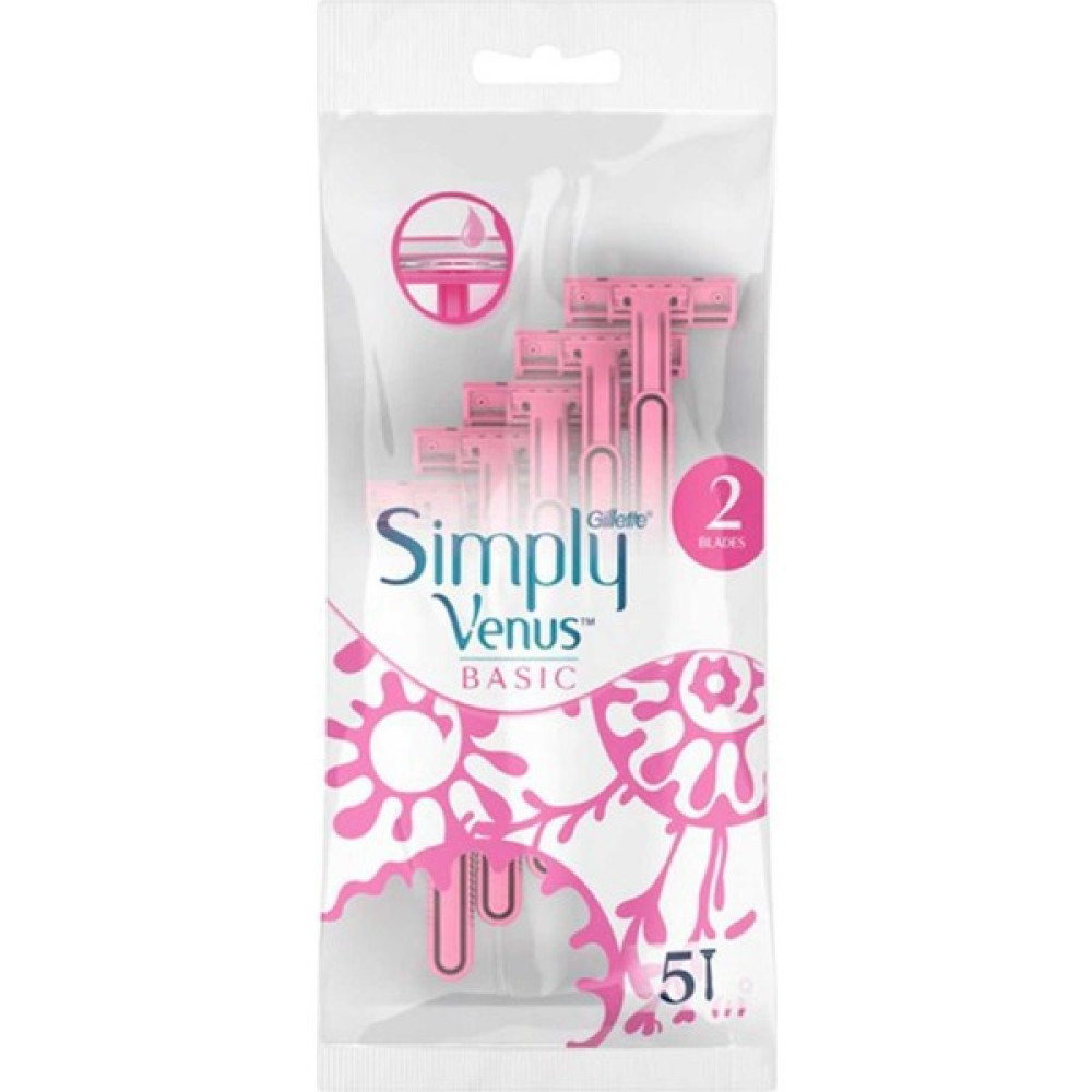 Gillette Venus Gillette Simply Venus 2 Basic Kadın Tıraş Bıçağı 5'li 7702018482740 Tıraş Bıçağı Tıraş Makineleri Fiyatı