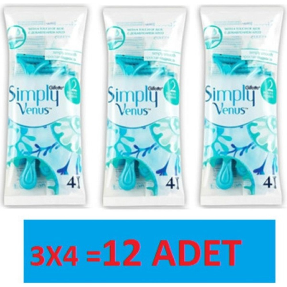 Gillette Venus Gillette Venüs Simply 12'Li Ekonomik Paket Tıraş Bıçağı ve Yedekleri Fiyatı