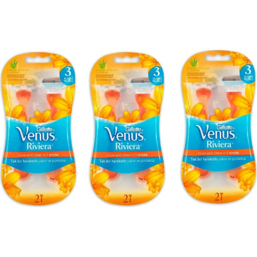 Gillette Venus Riviera 2li Kullan At Kadın Tıraş Bıçağı X3 Ağda Ürünleri ve Makineleri Fiyatı