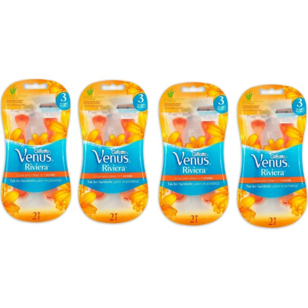 Gillette Venus Riviera 2li Kullan At Kadın Tıraş Bıçağı X4 Ağda Ürünleri ve Makineleri Fiyatı