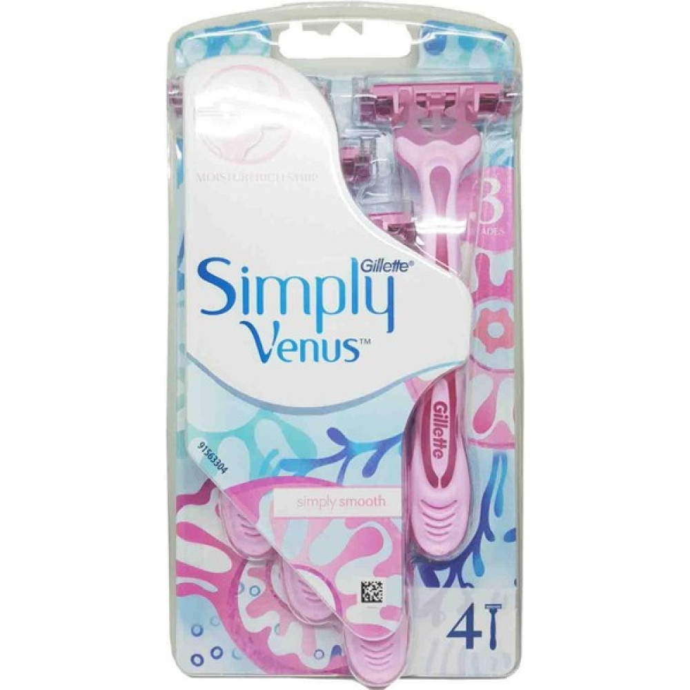 Gillette Venus Simply3 Kadın Tıraş Bıçağı 4'lü Yeni Blister Paket 7702018465675 Tıraş Bıçağı Tıraş Makineleri Fiyatı