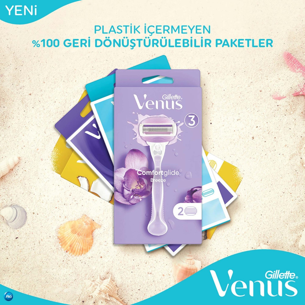 Gillette Venus Snap Breeze Kadın Tıraş Makinesi Seyahat Boyu
