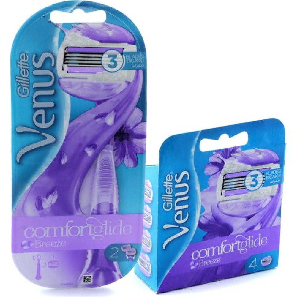 Gillette Venus Venüs Breeze Tıraş Makinesi + 4 Yedek Başlık Tıraş Bıçağı ve Yedekleri Fiyatı