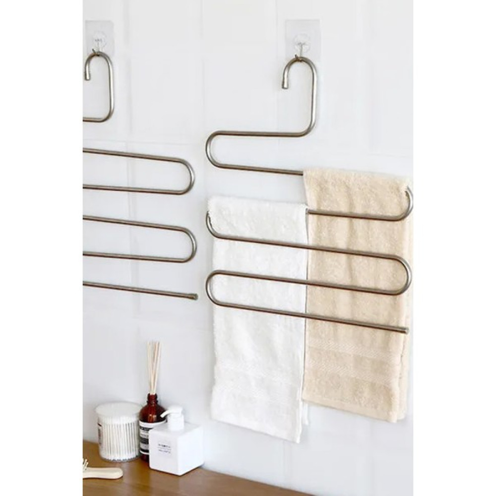 Gilli Store 5 Katlı Metal Pantolon Askısı Elbise Askısı Giysi Askısı Şal Eşarp Askısı Havlu Askısı Kravat 1 Adet Eşya Saklama / Düzenleme Fiyatı