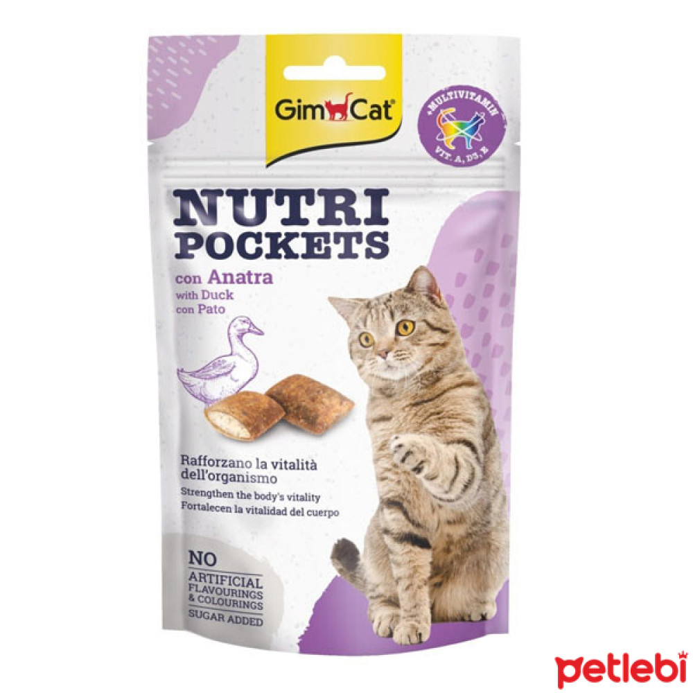 GimCat Nutri Pockets Ördekli Kedi Ödül Maması 60gr Evcil Hayvan Ürünleri Fiyatı