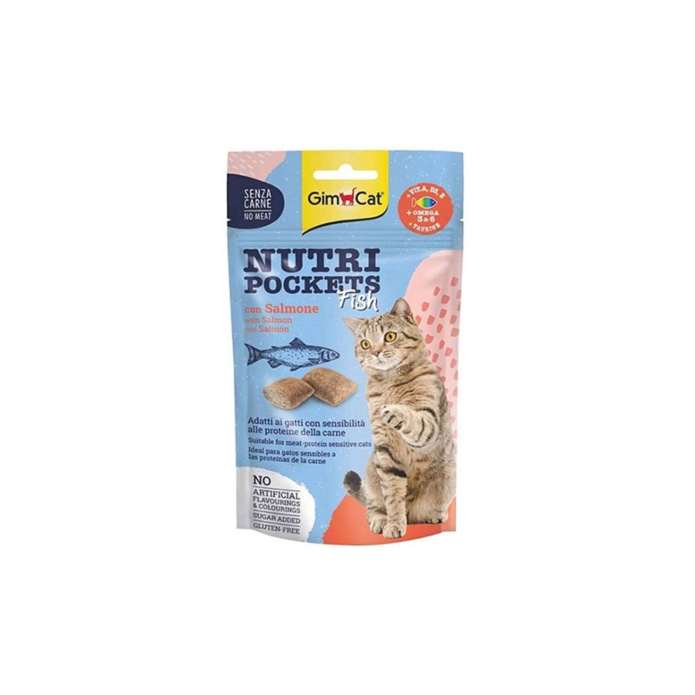 Gimcat Nutri Pockets Somon Balıklı Kedi Ödül Maması 60 gr Evcil Hayvan Ürünleri Fiyatı