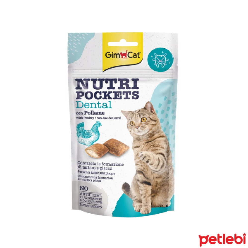 GimCat Nutripockets Dental Diş Sağlığı için Kedi Ödül Maması 60gr Evcil Hayvan Ürünleri Fiyatı