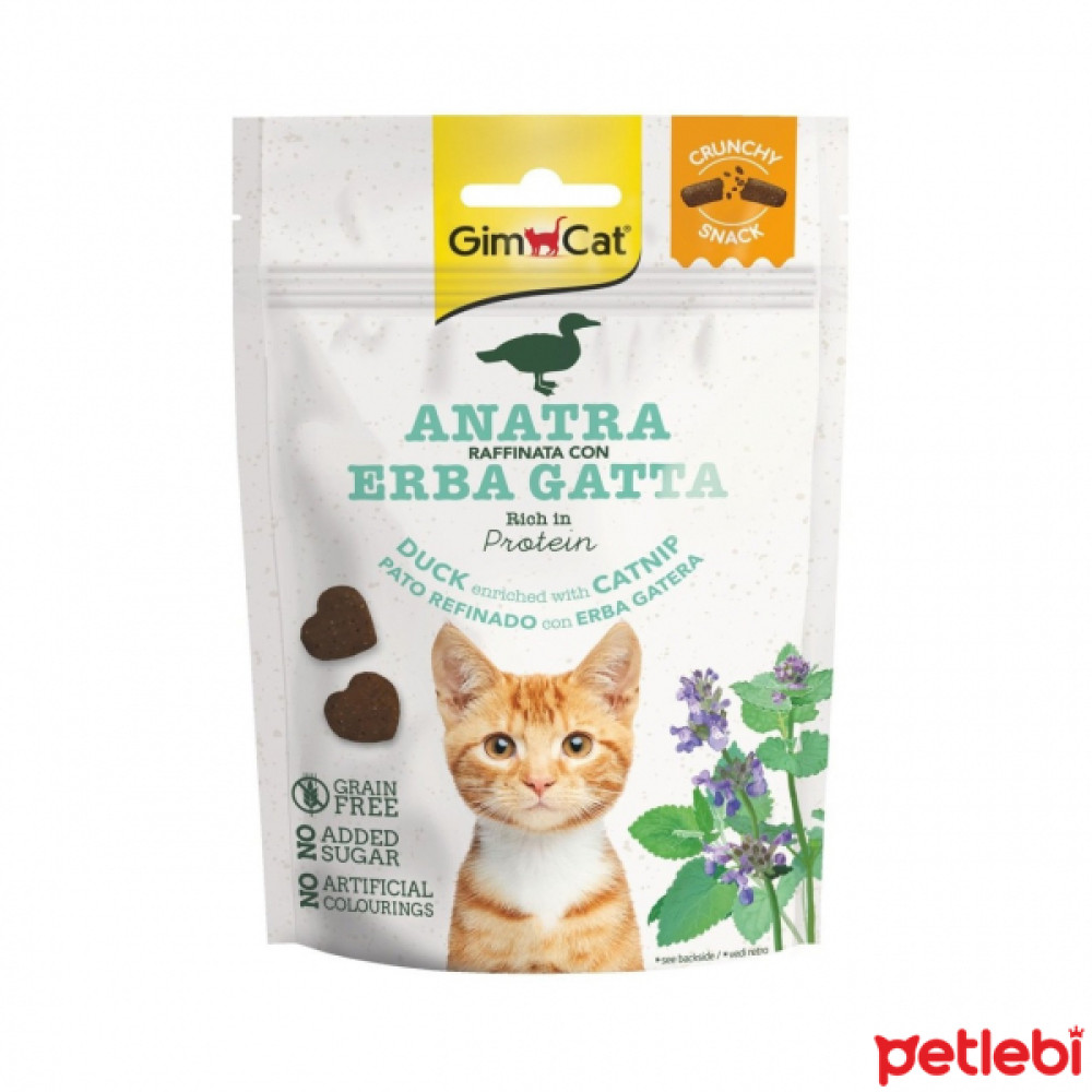 GimCat Ördekli ve Catnipli Tahılsız Şekersiz Çıtır Kedi Ödül Maması 60gr Evcil Hayvan Ürünleri Fiyatı