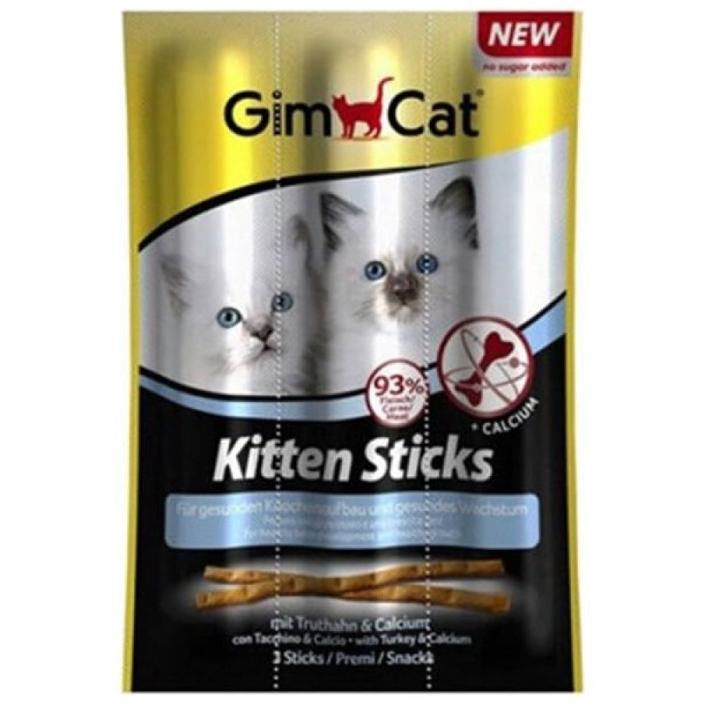 Gimcat Sticks Kitten Hindili Kedi Ödül Çubuğu 3 Adet 3 gr - Kedi Ödül stick Evcil Hayvan Ürünleri Fiyatı