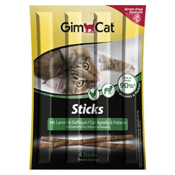 Gimcat Sticks Kuzulu Tavuklu Tahılsız Kedi Ödül Çubukları 20 gr Evcil Hayvan Ürünleri Fiyatı