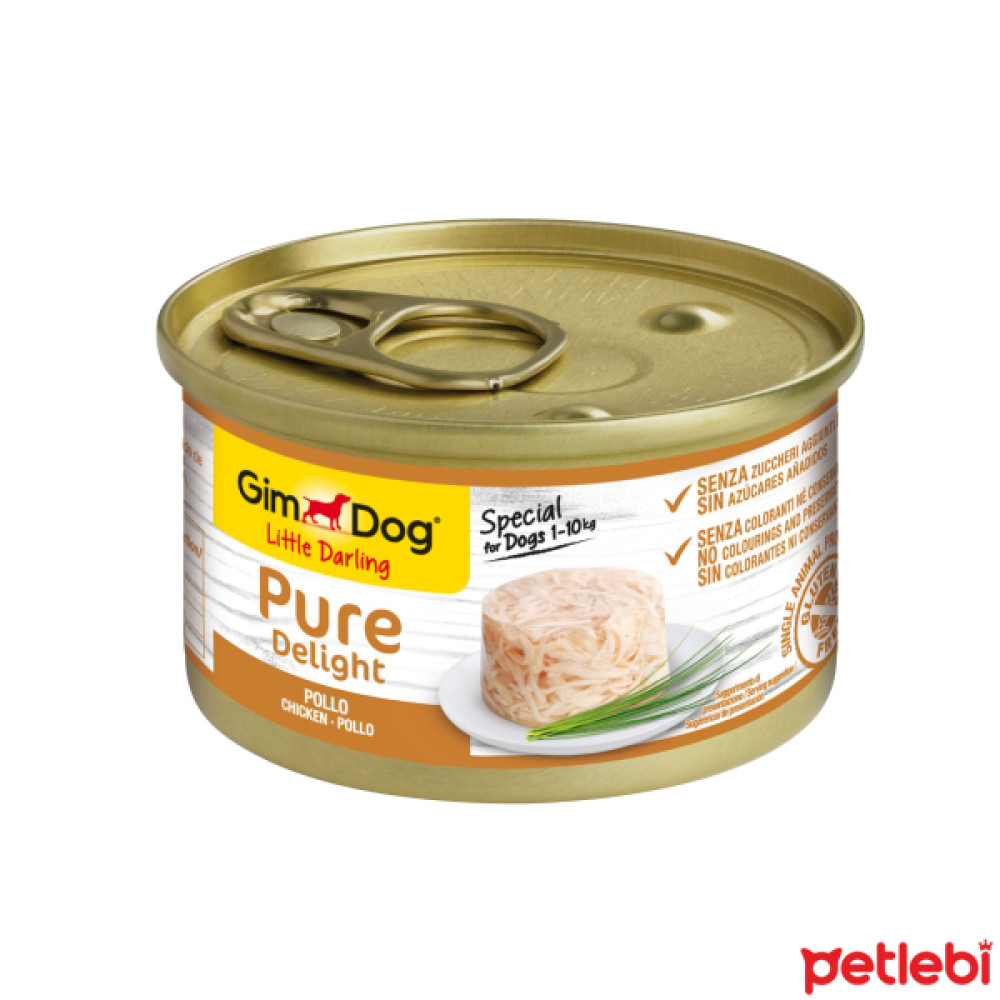 GimDog Pure Delight Jöle İçinde Parça Tavuklu Yetişkin Köpek Konservesi 85gr Evcil Hayvan Ürünleri Fiyatı