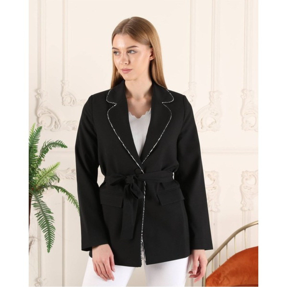 Gimer Avm Beli Kuşaklı Kadın Blazer Ceket Bayan Ceket Fiyatı