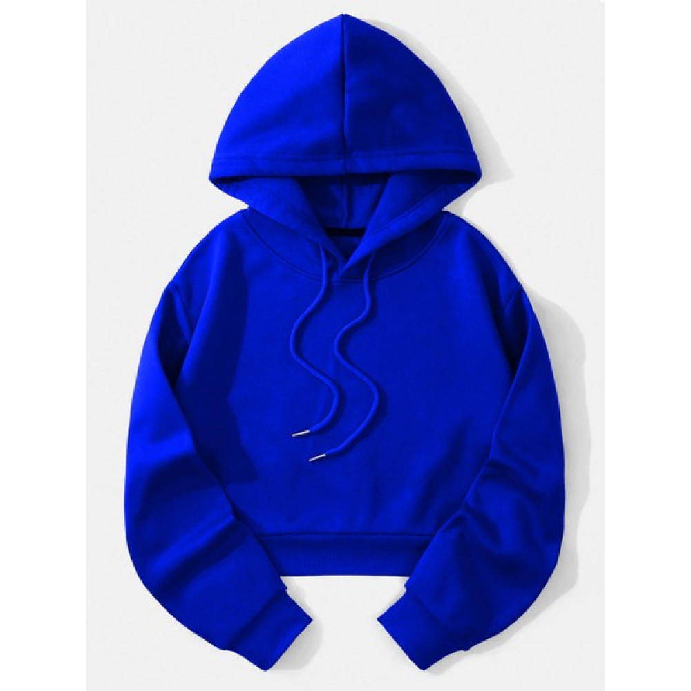 Ginevra Kadın Basic Kapüşonlu Crop Içi Polarlı Oversize Sweatshirt Bayan Sweatshirt Fiyatı