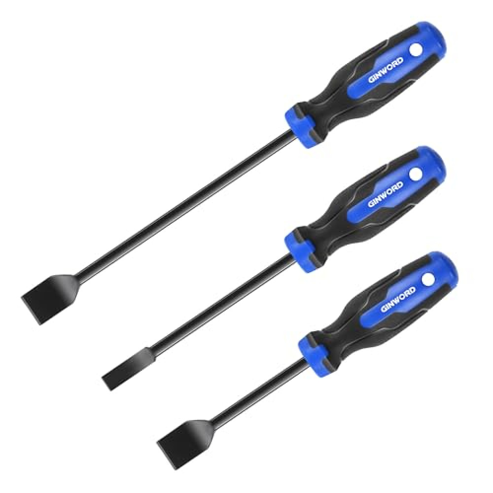 GINWORD Gasket Scraper, 3-Piece Gasket Scraper Set, Automotive Tools for Removing Oil Pan Gasket, Valve Gasket Cover, Cleaning Gasket Scraper Set