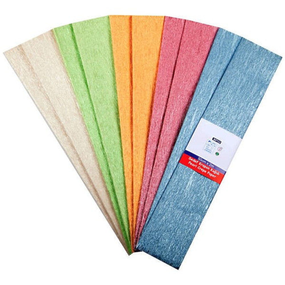 Ginza Sedefli Krepon Kağıdı Karışık 50X2 Mt G.Krp.Kgt.290.25 Krapon Kağıdı Fiyatı