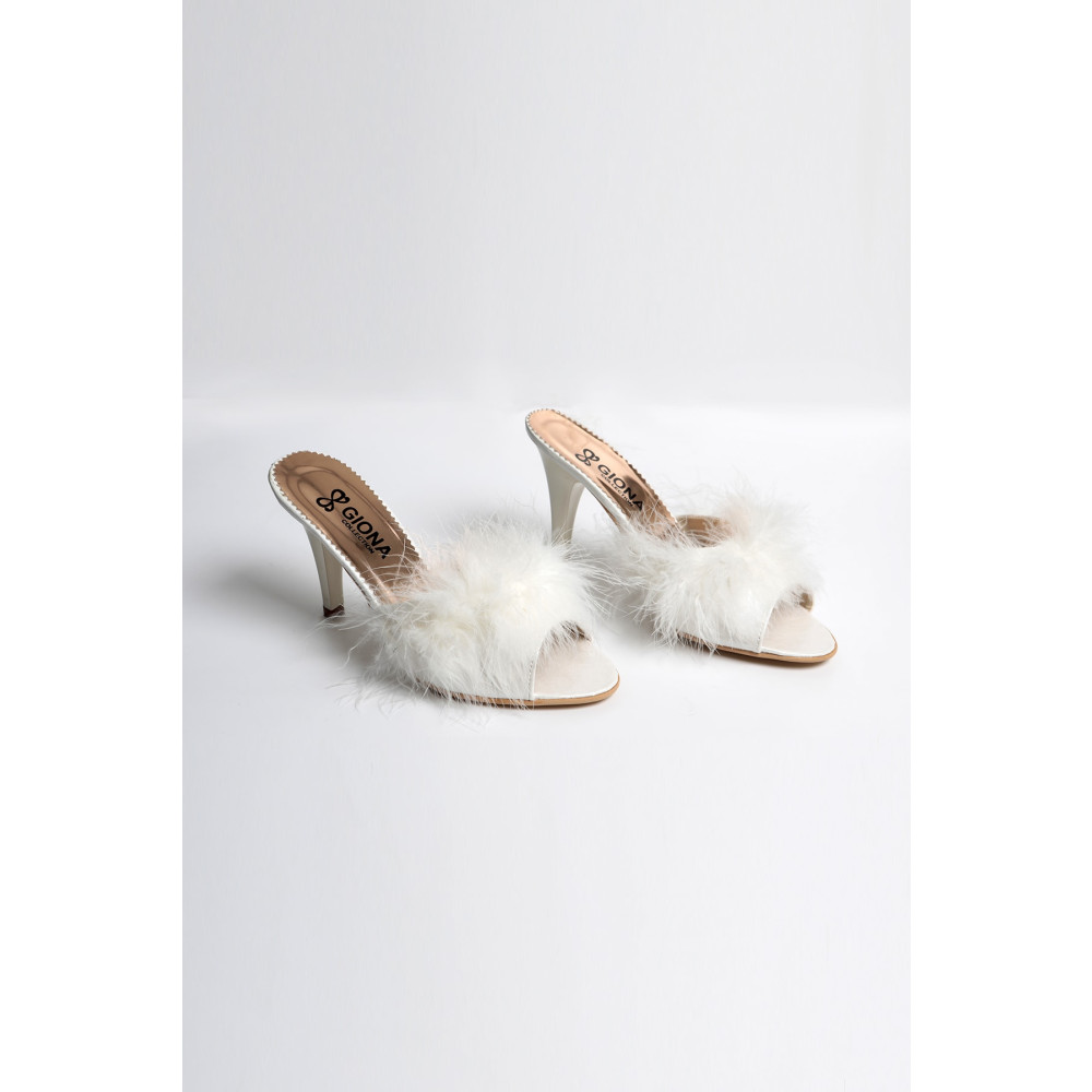 GIONA İnce Belli Topuklu Gelin Terliği 40 Beden Unisex Sandalet Fiyatı