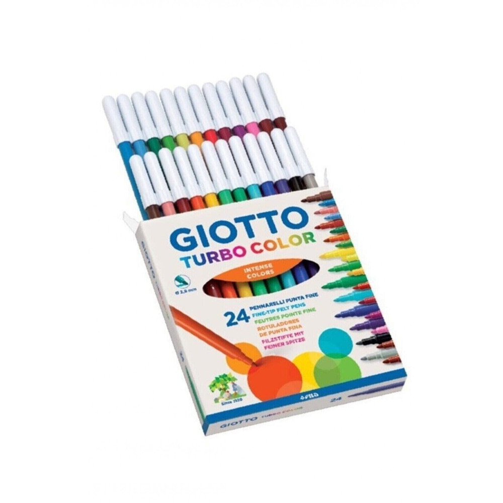 Giotto Gıotto Turbo Color Keçeli Boya Kalemi 24 Renk Keçe Uçlu Kalem Fiyatı