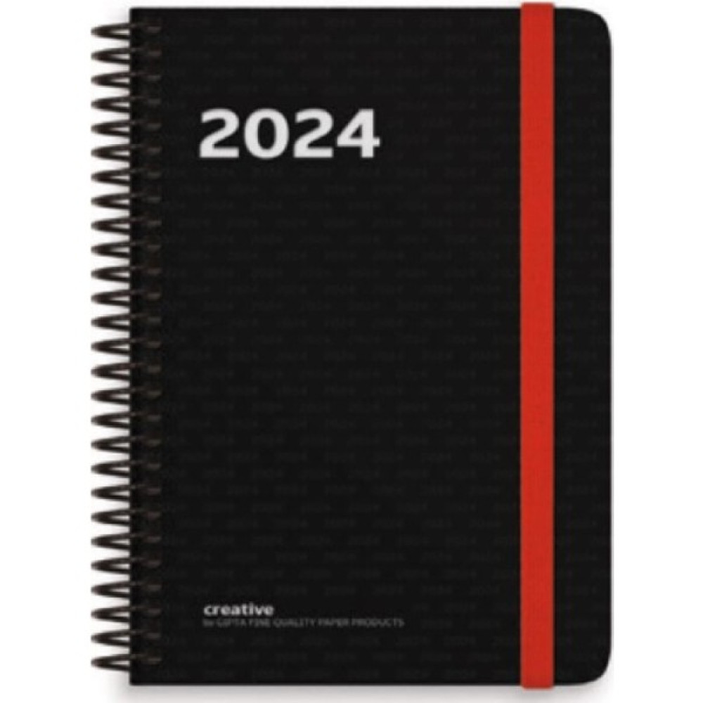 Gıpta 409-CTK 2024 Creative Diary 17X24 Günlük Ajanda Siyah Ajanda Fiyatı