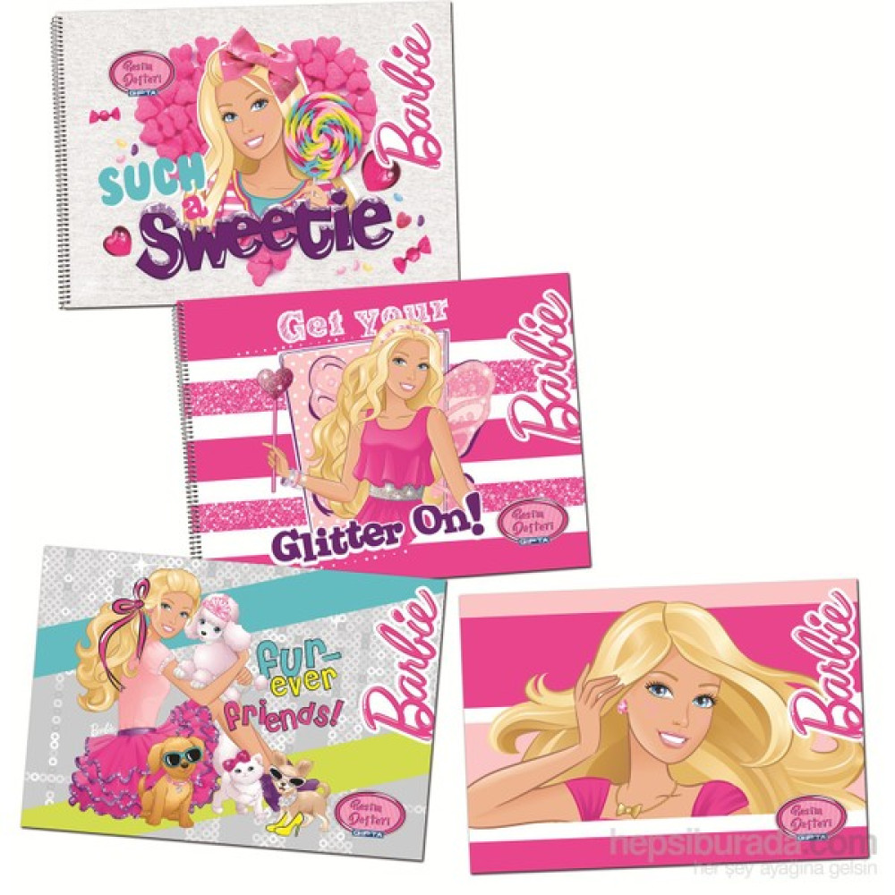 Gıpta 5453 Barbie Spiralli Resim Defteri 35x50 cm 15 Yaprak Resim Defteri Fiyatı