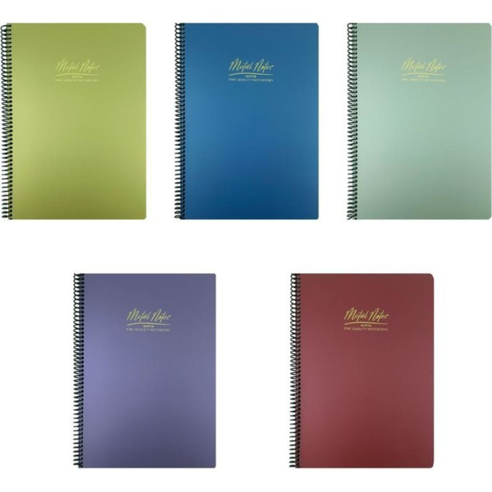 Gıpta A4 Metal Notes Kareli Spiralli Defter 100 Yaprak 5'li Spiralli Defter Fiyatı