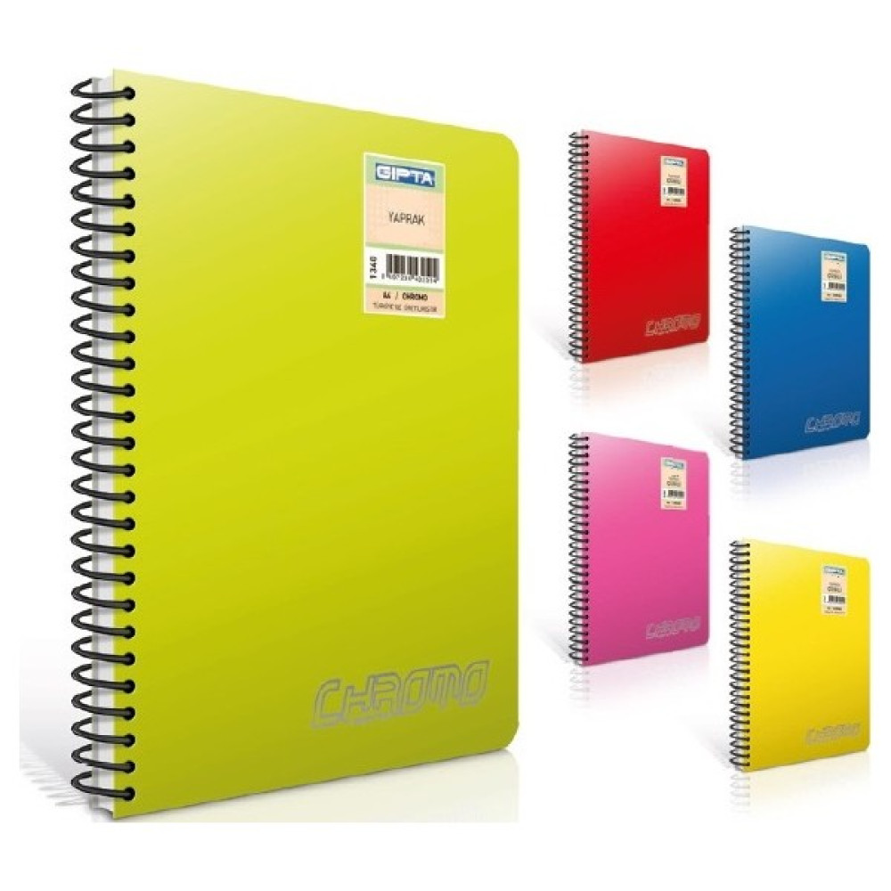Gıpta Chromo A4 60 Yaprak Çizgisiz Sp Plastik Kapak Defter Spiralli Defter Fiyatı
