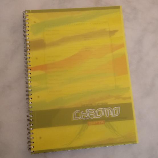 Gıpta Chromo A4 Çizgisiz 80 Yaprak Spiralli PP Kapak Defter