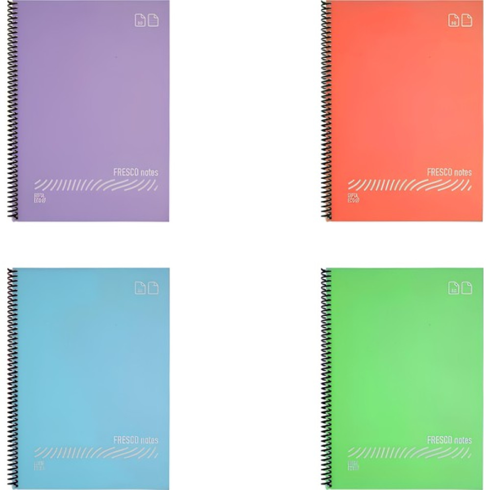 Gıpta Eco Pp Spiralli Pp Kapak Defter A5 60 Yaprak Küçük Boy ( 2 Kare & 2 Çizgili ) Spiralli Defter Fiyatı