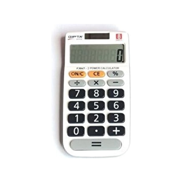 Gıpta F3047 Beyaz Renkli 8 Haneli Hesap Makinesi Ekran Tipi ile Kullanıcı Dostu Tasarım Hesap Makinesi Fiyatı