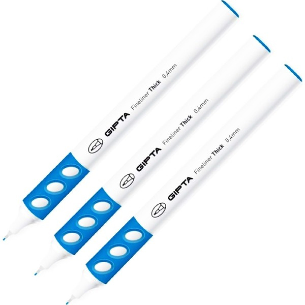 Gıpta Fineliner Thick Keçeli Kalem 0.4 mm Mavi 3 Adet Keçe Uçlu Kalem Fiyatı